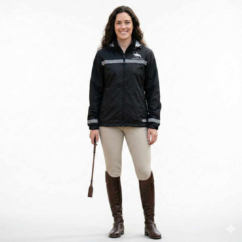 *English Bay Sportswear Womens Black Windbreaker